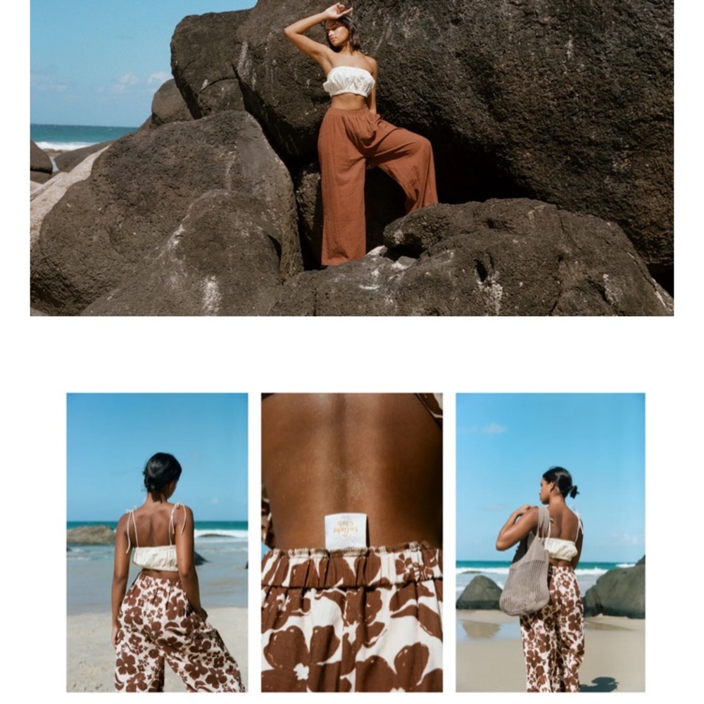 The Lullaby Club Lounge Pants in Coco Print XS